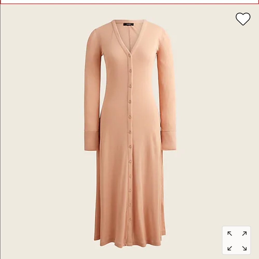 Ribbed button down dress